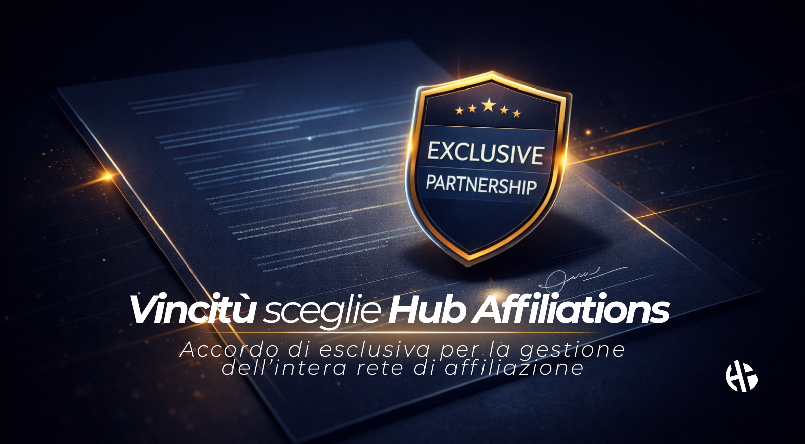 Vincitù chooses Hub Affiliations: exclusive agreement for the management of the entire affiliate network
